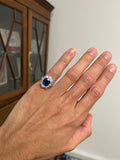 Private Sale Vintage 18ct Gold Diamond and Sapphire Ring