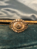Boxed Georgian Old Cut Diamond Ring