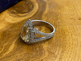 Yellow Diamond Pear Shaped Ring