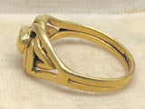 Antique 18ct Gold Heart Knot Ring