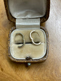 18ct White and Yellow Gold Diamond Earrings