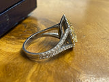 Yellow Diamond Pear Shaped Ring