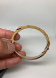 Edwardian 9ct Gold Buckle Bangle