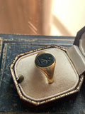 On hold 18ct Gold Lion Rampant Intaglio Ring
