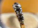 Georgian Old Cut Diamond Half Hoop