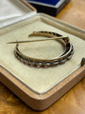 Victorian Tourmaline Crescent Brooch