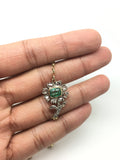 IxH Collab Early Emerald and Diamond Flower Bracelet - Ishy Antiques