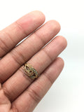 Reserved 15ct Gold Victorian Horse Shoe Coral and Pearl Ring - Ishy Antiques