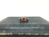 Edwardian Garnet and Diamond Ring - Ishy Antiques