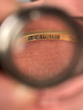 Art Deco 18ct Gold Old Cut Diamond Three Stone Ring