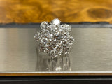 Platinum Diamond Cluster Ring 6.30cts