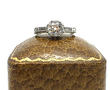 Certified Platinum Old Cut Diamond Engagement Ring - Ishy Antiques