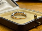Georgian Old Cut Diamond Half Hoop