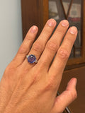 Art Deco Ceylon Sapphire and Diamond Ring