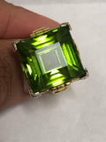 Vintage 20ct Peridot 18ct Ring