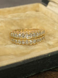 Reserved Antique Old Cut Diamond Double Row Ring