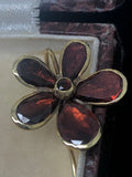 Reserved Georgian Flat Cut Garnet Earrings in Gold