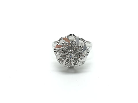 Mid century 18ct Gold Diamond Ring - Ishy Antiques