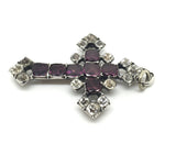Georgian Garnet & Paste Cross Pendant - Ishy Antiques