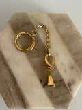 Private sale 18ct Italian Twisted Nail / Ankh Key Ring / Pendant