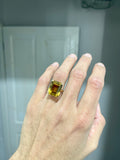 9ct Gold Citrine Cocktail Ring