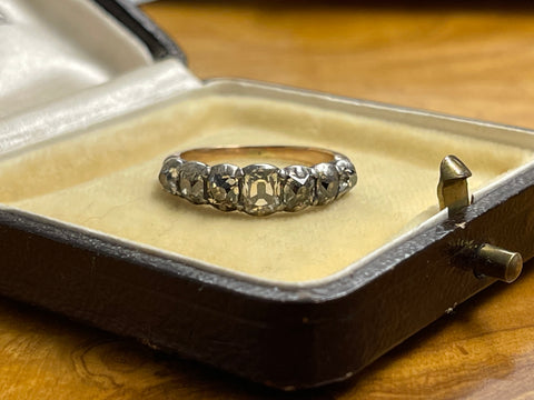 Georgian Old Cut Diamond Half Hoop