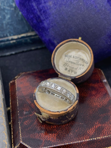 Platinum Art Deco Diamond Eternity Ring