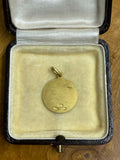 18ct Gold Ave Maria Holy Pendant