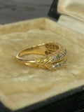 Reserved Antique Old Cut Diamond Double Row Ring