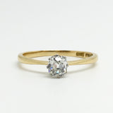 0.40ct 18ct & Platinum Old Cut Diamond Ring - Ishy Antiques
