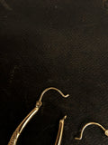 Vintage Large Gold Creole Earrings