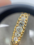 18ct Gold Five Stone Boat Ring