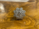 Platinum Diamond Cluster Ring 6.30cts