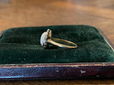 Reserved Opal and Rose Cut Diamond ring 1925