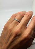 Art Deco Platinum Floral Band