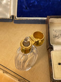 Victorian 18ct Gold Glass Scent Bottle