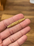 Reserved Art Nouveau Floral Embossed Brooch 14ct
