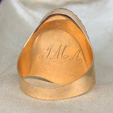 Reserved Georgian Portuguese Paste Panel Ring