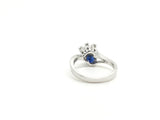 18ct Gold Sapphire and Diamond cluster ring - Ishy Antiques