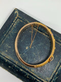 Edwardian 9ct Gold Buckle Bangle