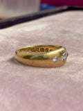 18ct Three Stone Diamond Band 1907