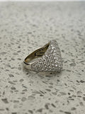 Diamond Pave Signet Ring