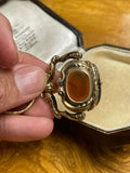 Victorian Locket Fob and 15ct Gold Split Ring