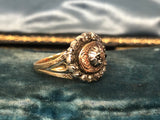 Boxed Georgian Old Cut Diamond Ring