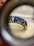 Edwardian 18ct Gold 5 Stone Sapphire Ring