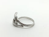18ct Gold Snake Ring - Diamond Eyes - Ishy Antiques