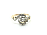 Reserved for L. 18ct & Platinum French Rose Cut Diamond Ring - Ishy Antiques
