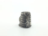 Antique Silver Cat Thimble - Ishy Antiques