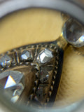 18th Century Rose Cut Diamond Drop