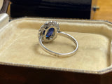 18ct Burma No Heat Sapphire And Diamond Ring